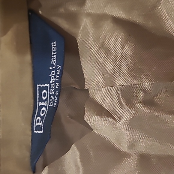 POLO BY RALPH LAUREN TAN 100% COTTON SPORT COAT BLAZER MADE IN ITALY - Picture 6 of 13